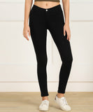 Skinny Women Grey Jeans Black