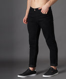 Slim Men Black Jeans Black