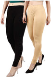 Churidar  Ethnic Wear Legging (Black-Beige)